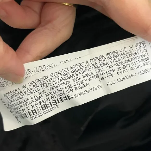 ZARA Velvet Ruched Mini Dress Women’s XS Black V Neck Cocktail Party Night Chic - Picture 12 of 13